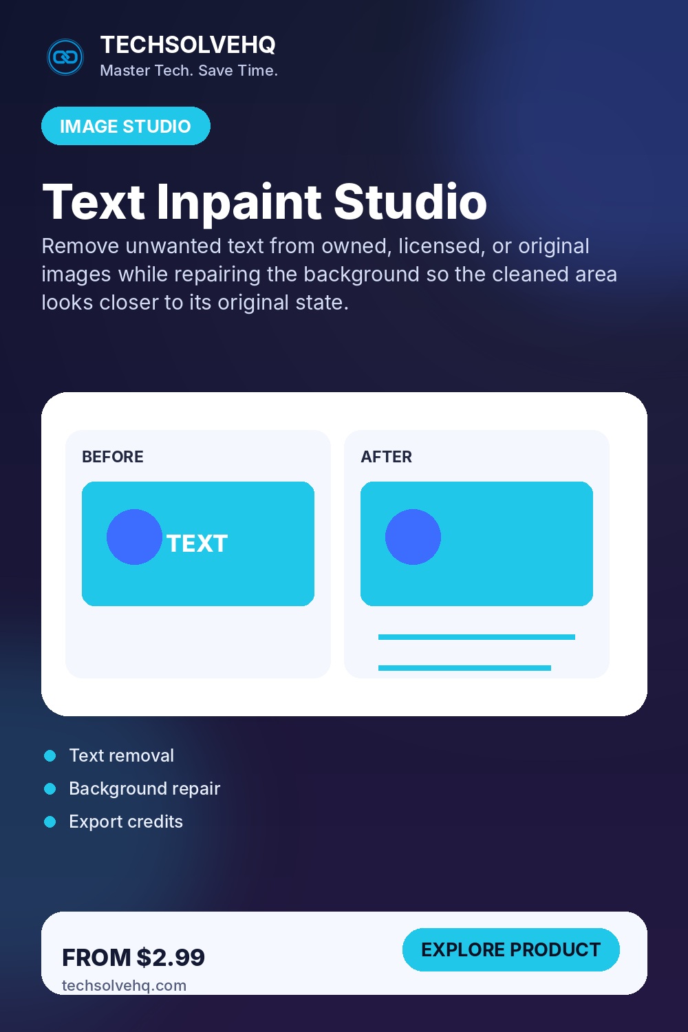 Text Inpaint Studio product graphic