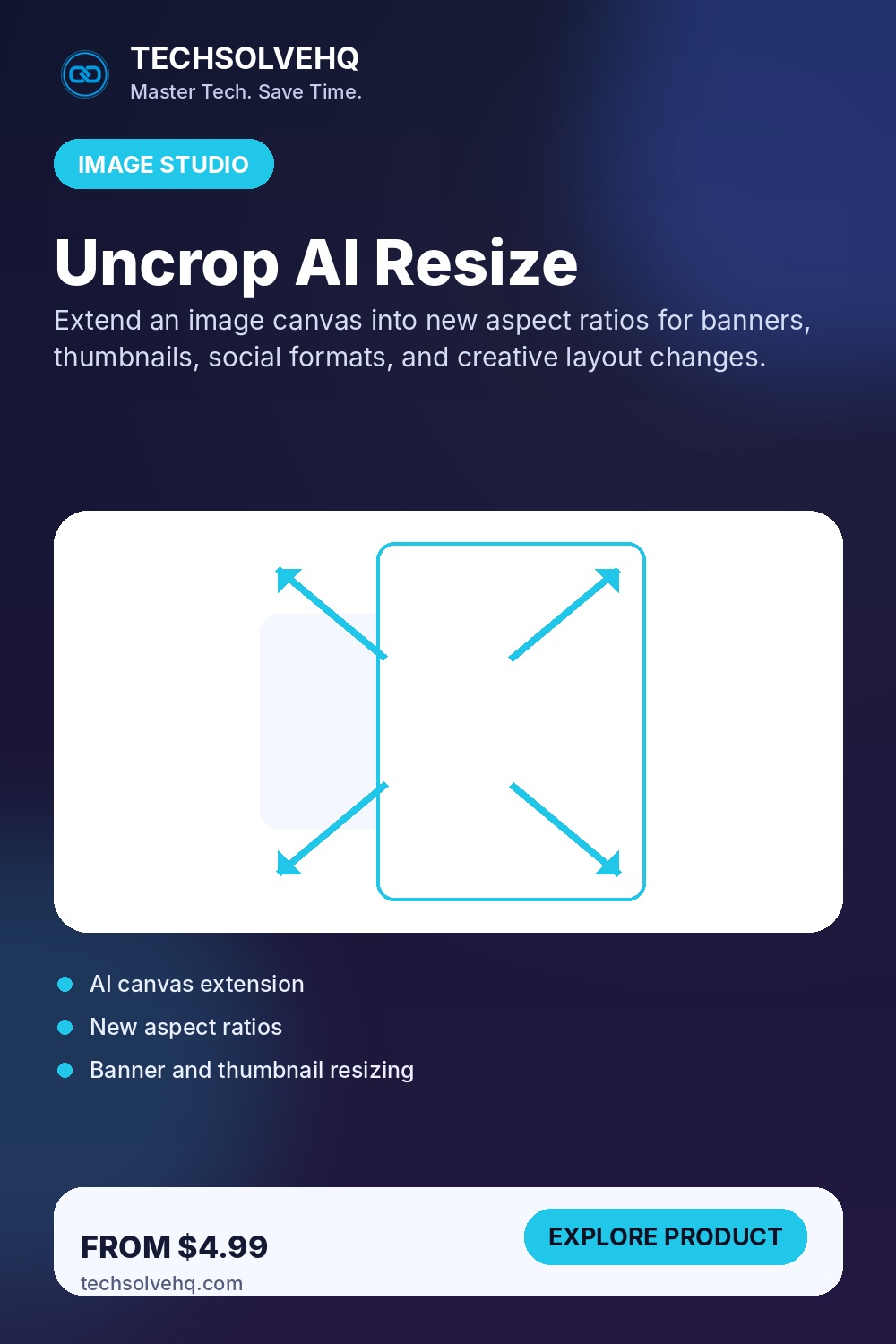 Uncrop AI Resize product graphic